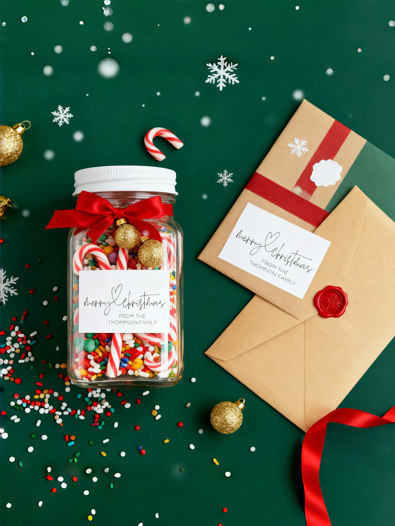 Custom Christmas Gift Sealing Stickers